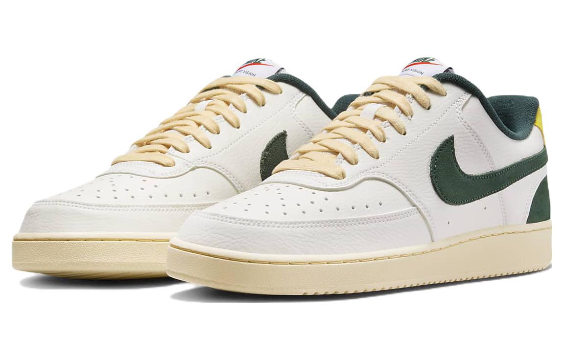 Кроссовки Nike Court Vision Low, белый/темно-зеленый — фото 3