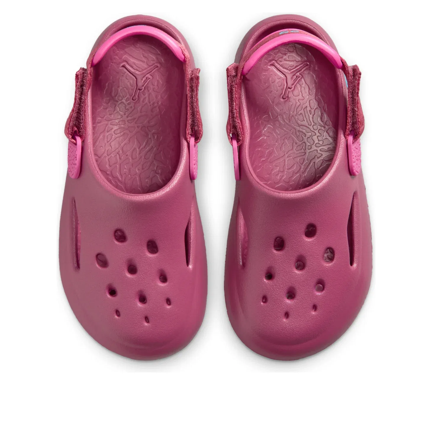 Детские сандалии с синтетическим верхом Air Jordan Hydrip Sandals 'Sweet Beet' Jordan, Sweet Beet/Baltic Blue/Desert Pink/Sweet Beet — фото 3
