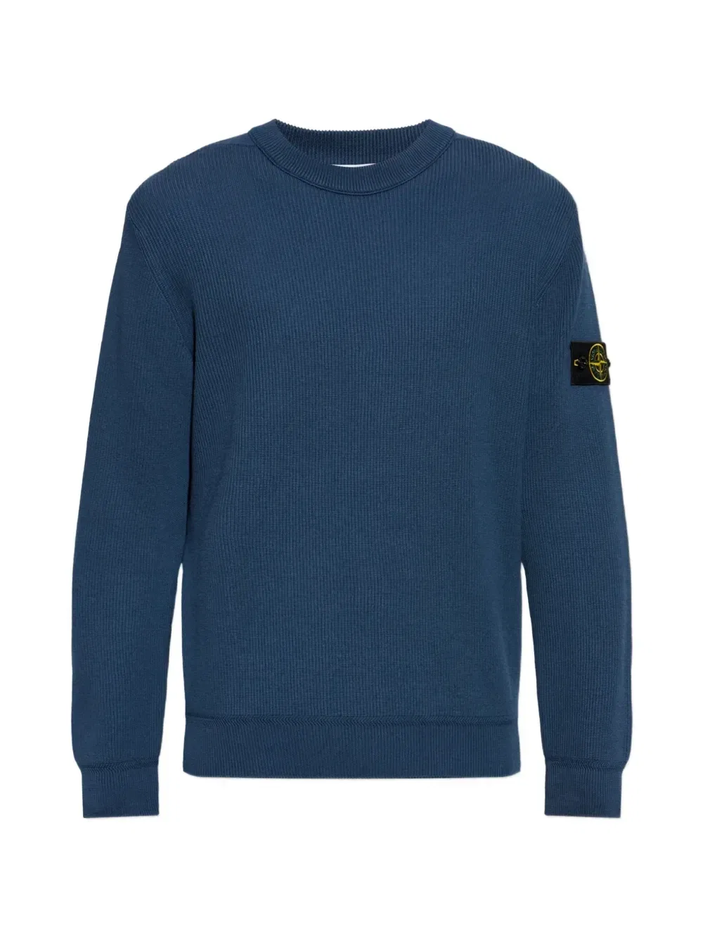 Свитер со свободным кроем и круглым вырезом Stone Island, синий