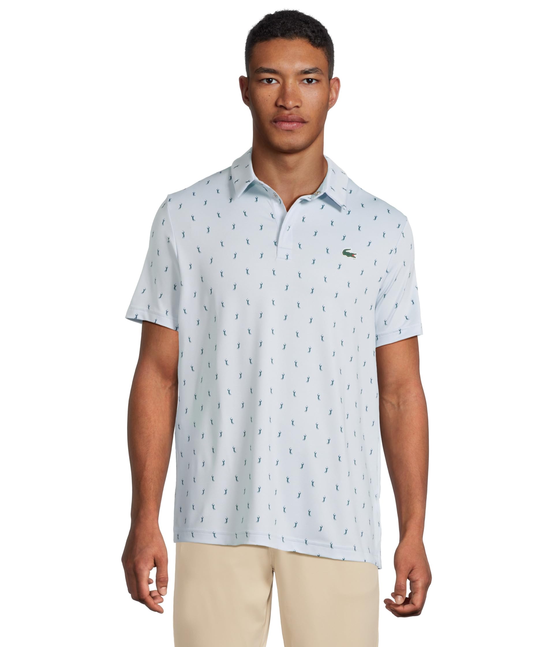 

Поло Lacoste Regular Fit Uv Protect Golf Polo, цвет Light Blue/Teal