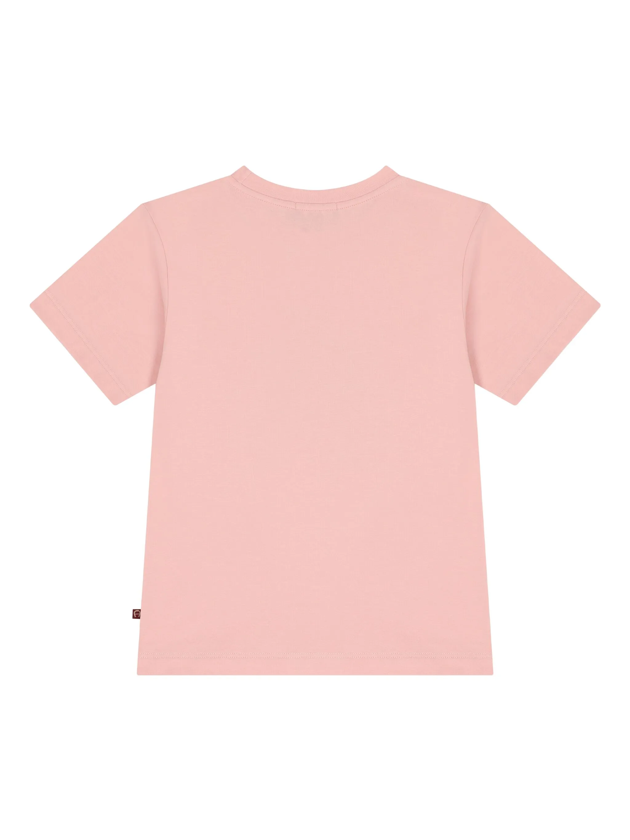 Футболка с принтом Aigner Kids, розовый — фото 2