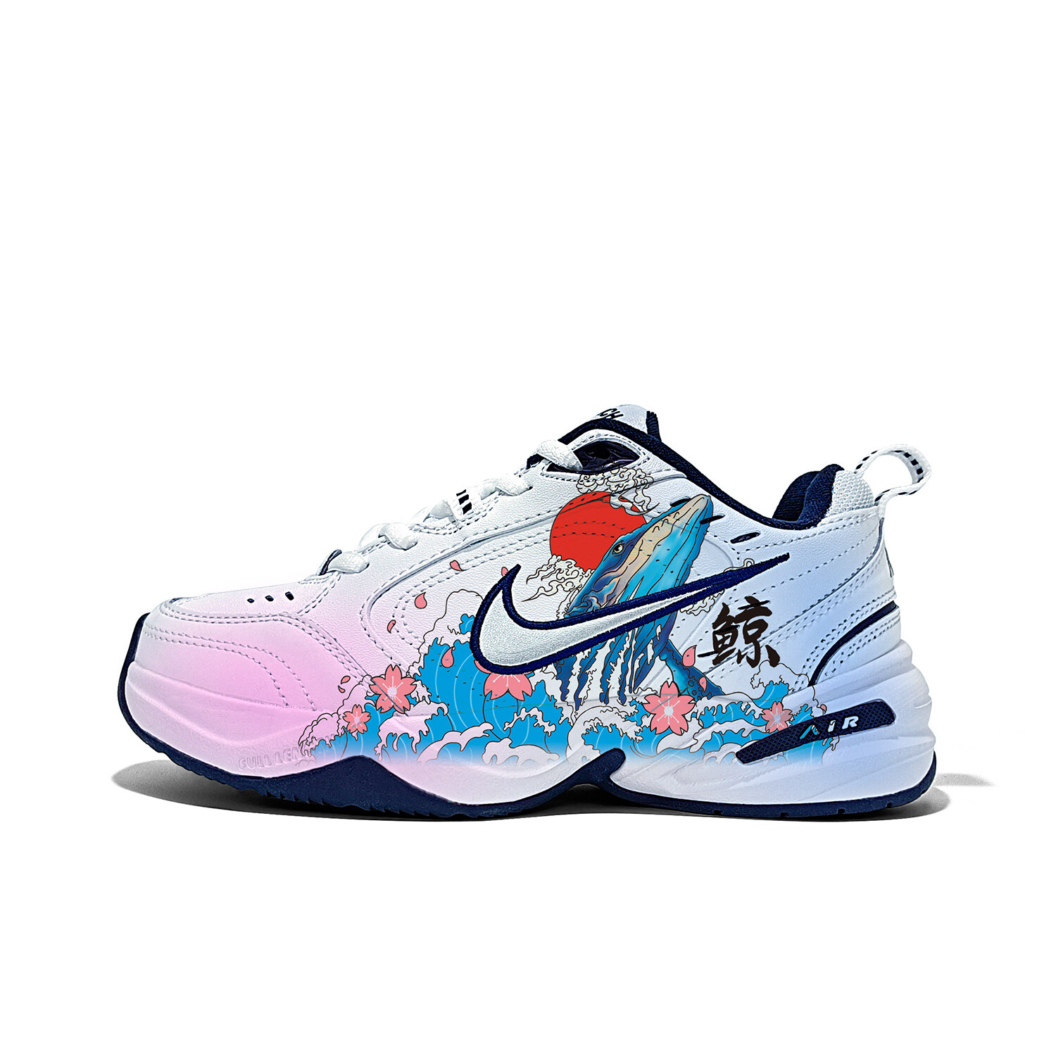 

Кроссовки Nike Air Monarch 4 Chunky Sneakers Unisex Low-top Pink/blue, розовый