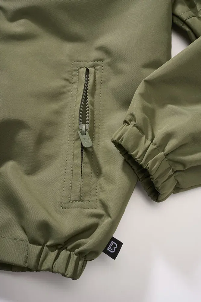 Функциональная куртка Kids Summer Frontzip Windbreaker, Brandit, зеленый — фото 3