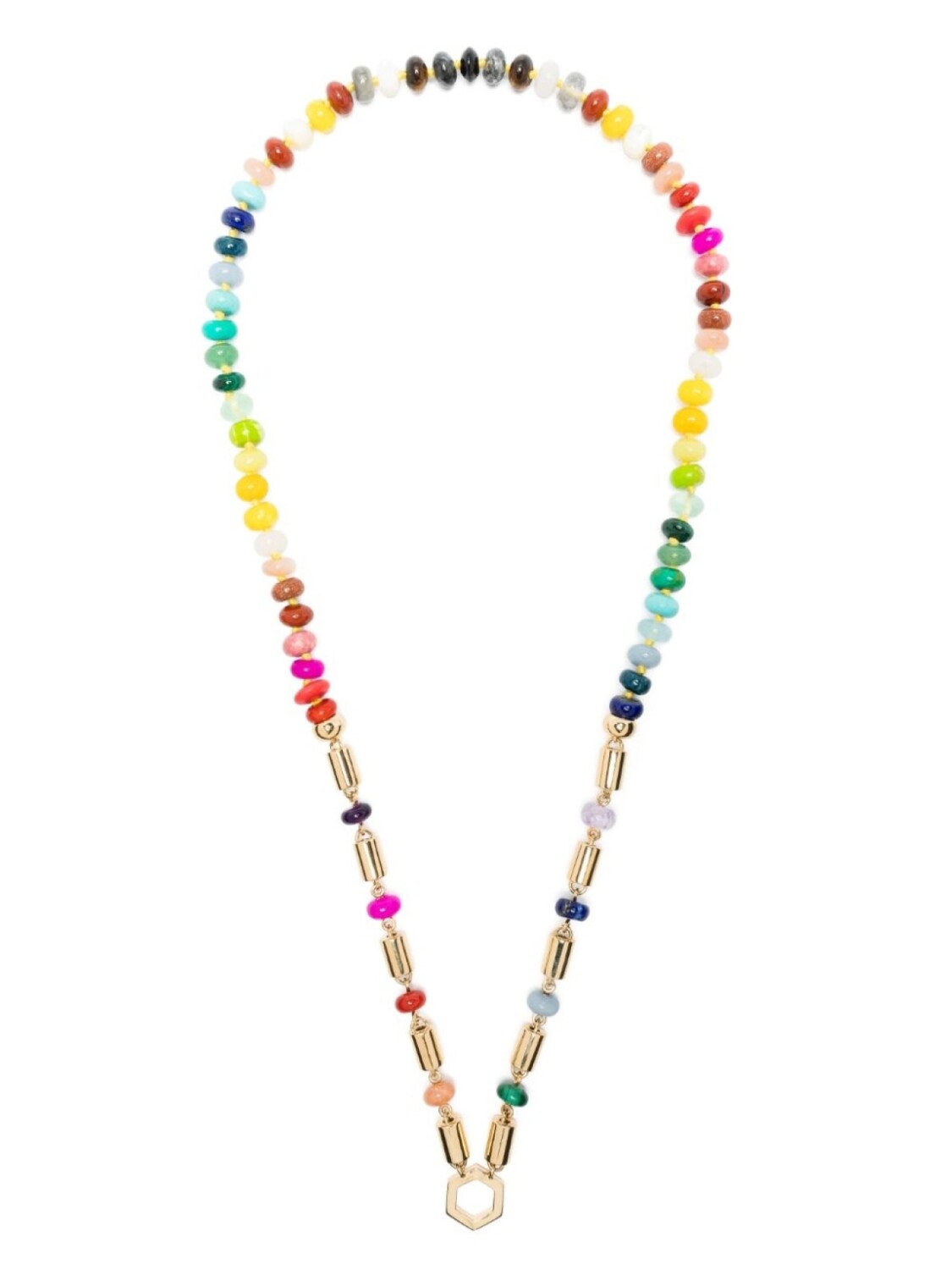 

Колье Baht and Bead Foundation из желтого золота с камнями Harwell Godfrey, золотой