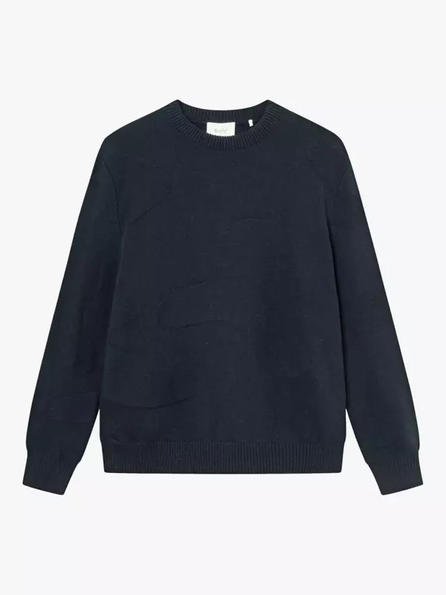 

Джемпер forét Relaxed Jacquard Knit, темно-синий