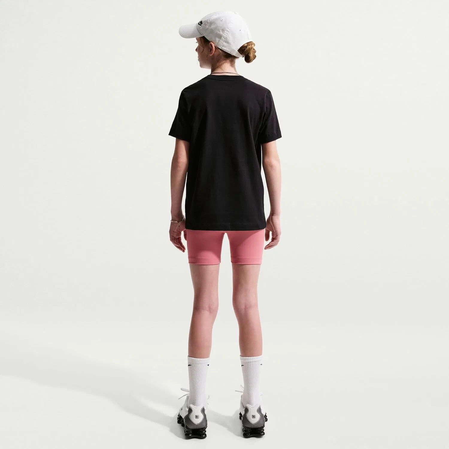 Футболка Nike Sportswear Club с логотипом, Black/White/Arctic Orange