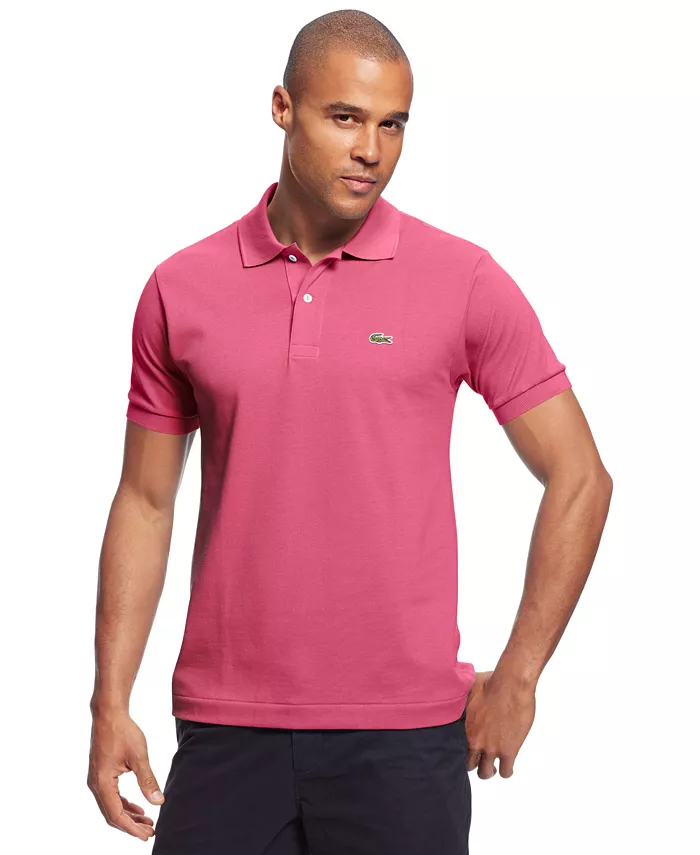 Мужская классическая пике поло Lacoste, коричневый — фото 3