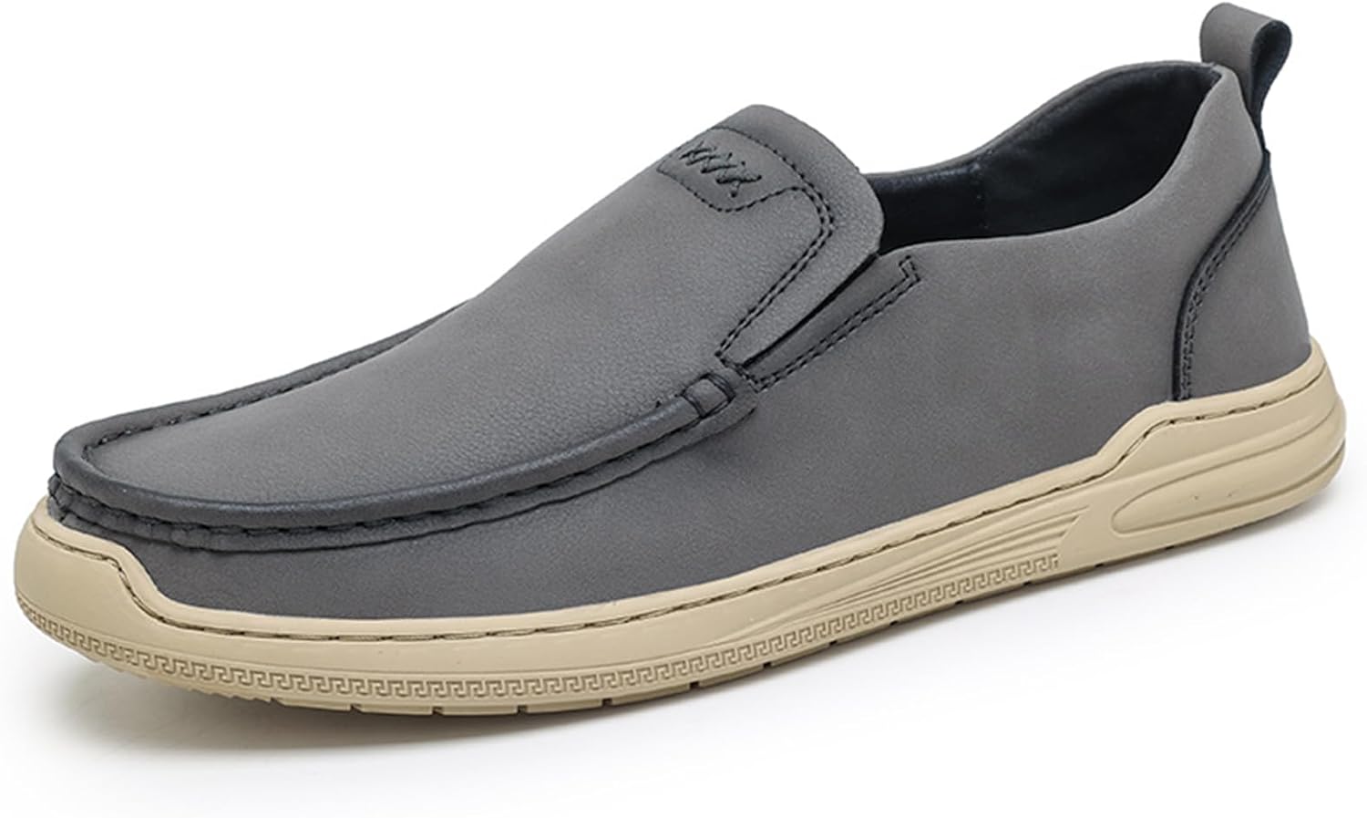 

Мужские повседневные туфли Abborora, мужские лоферы без шнурков, мягкие и удобные, дышащие туфли, серый