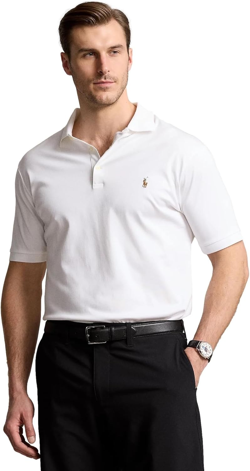 POLO RALPH LAUREN мужская с вышивкой, Pure White With Multi-Colored Signature Pony. — фото 2