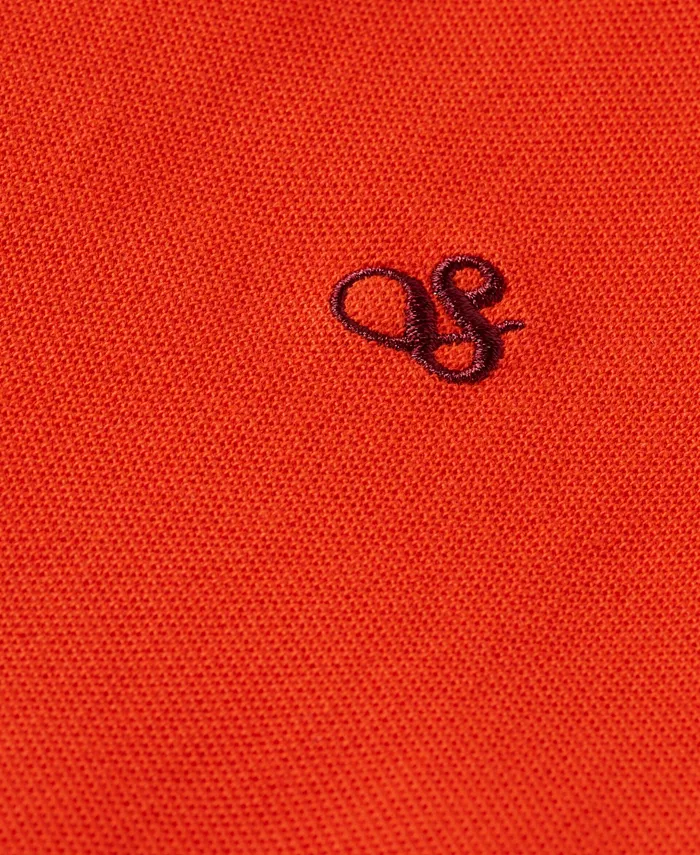 Детская и подростковая поло из пике с эффектом garment dye SCOTCH & SODA, красный — фото 3