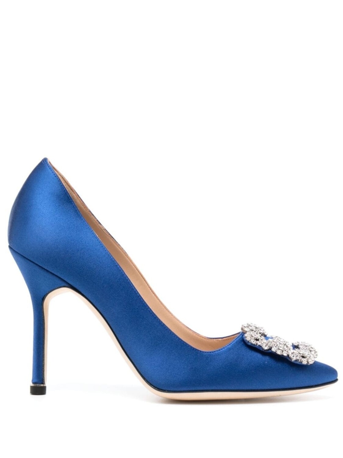 

Manolo Blahnik атласные туфли-лодочки Hangisi, синий