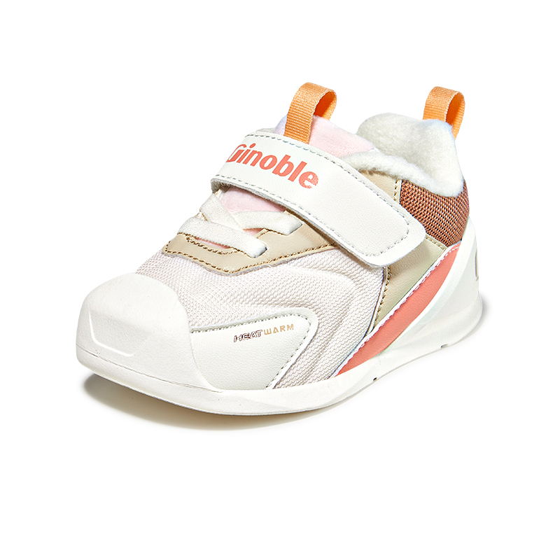 

Кроссовки Thermal Support Pre Walking Shoes & Sock Shoes Infant And Toddler GINOBLE, розовый/коричневый/белый