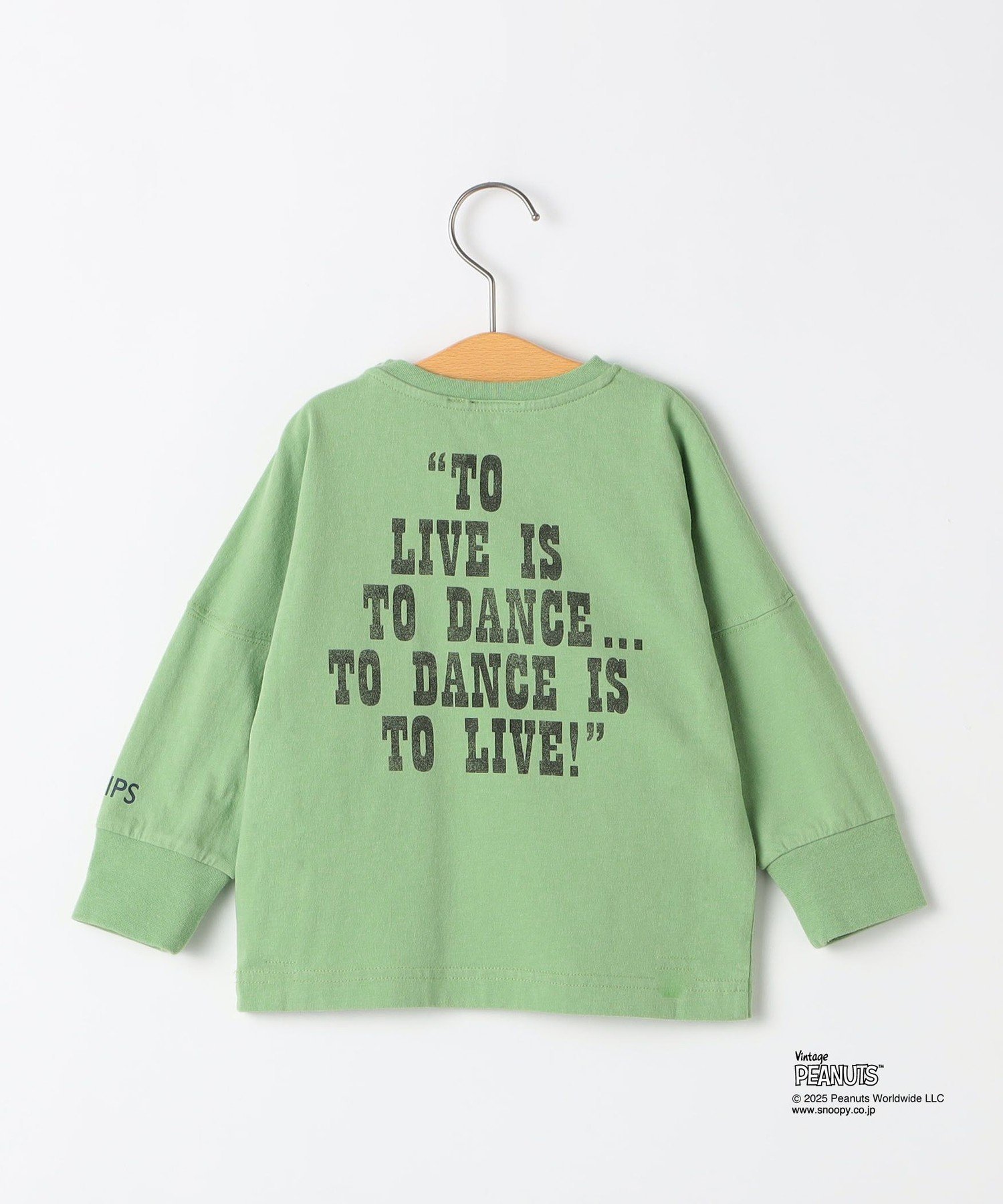 Детская футболка с длинным рукавом SNOOPY (рост 80-90 см) SHIPS KIDS, Green — фото 2