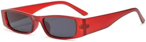 

Женские солнцезащитные очки в стиле ретро, ​​мужские солнцезащитные очки квадратной формы, модные модели 2027 года, защита от УФ-излучения UV400 MTZJH, Red Gray