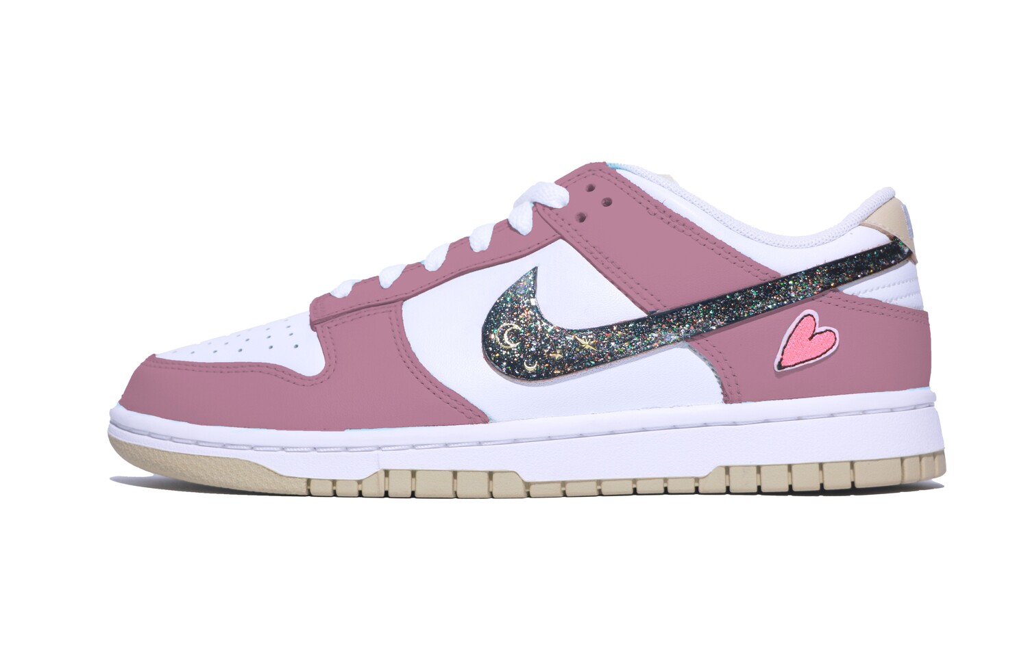 

Кроссовки Nike Dunk Skateboarding Shoes Men Low-top White/pink/black, черный