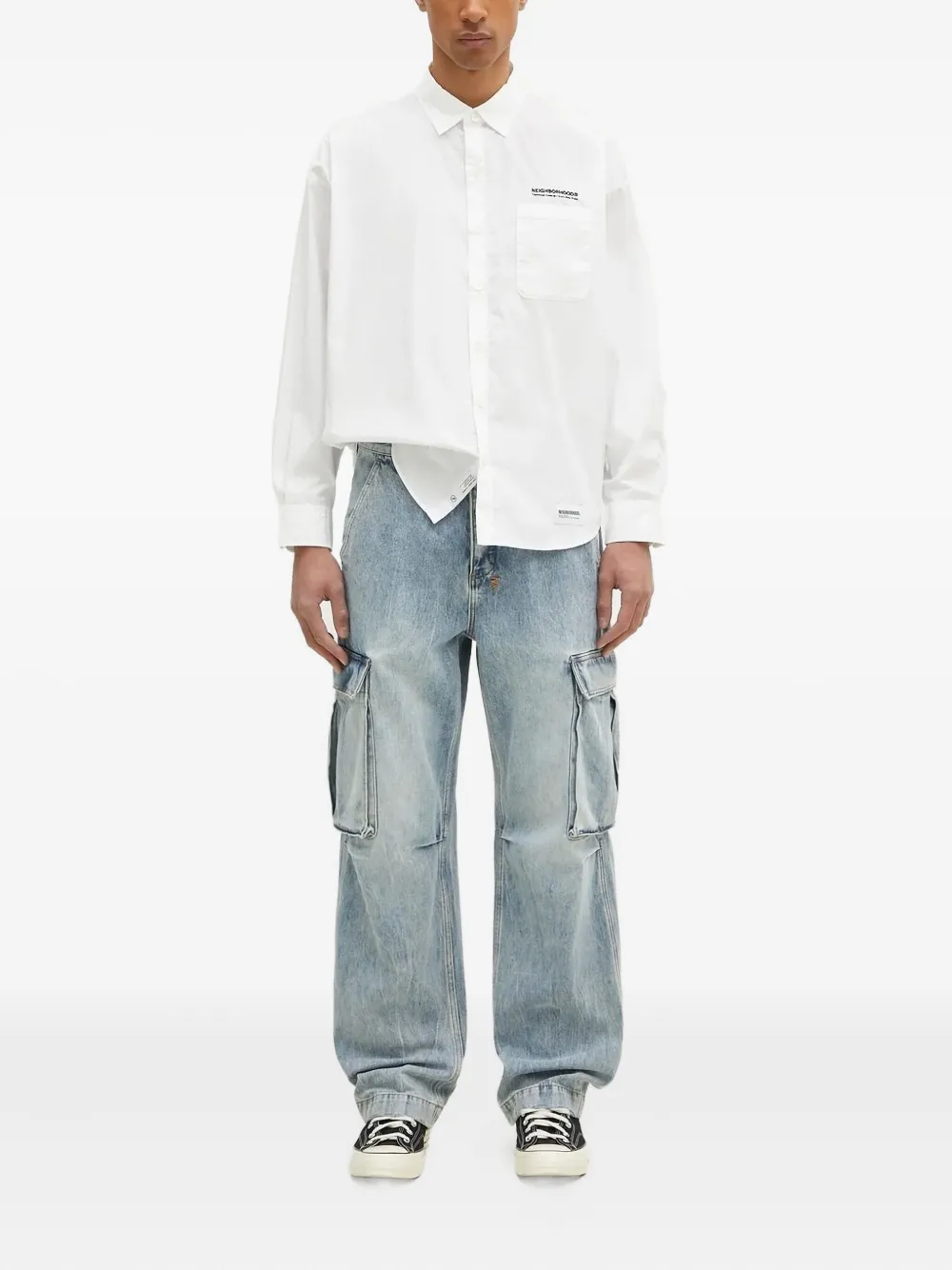 

Джинсы карго Riot Dynamo с вышивкой крестиком Ksubi, синий