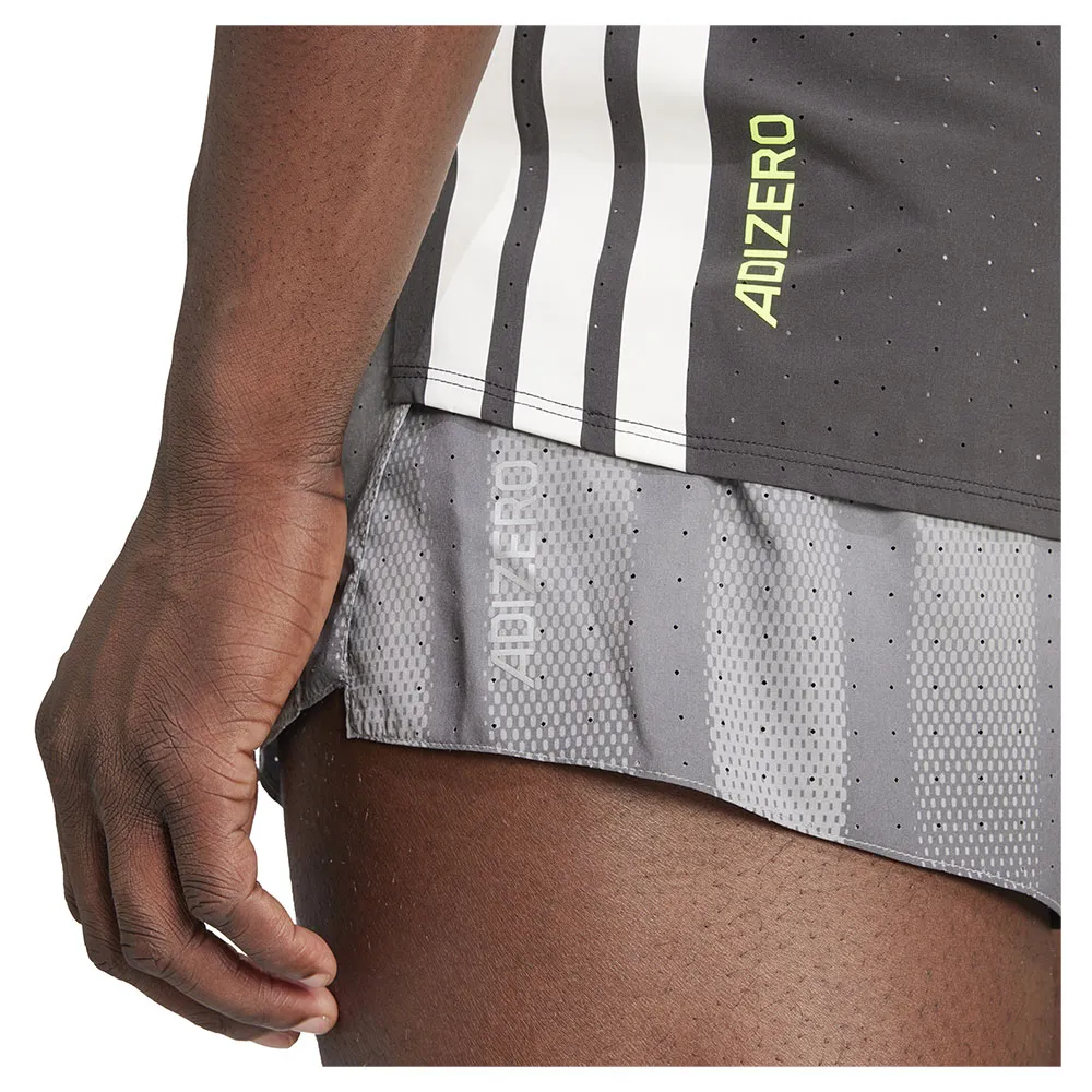 Шорты adidas Adizero BTN Running Gel 3´´, серый — фото 4