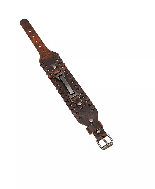 

Женский массивный кожаный браслет Sohi, brown