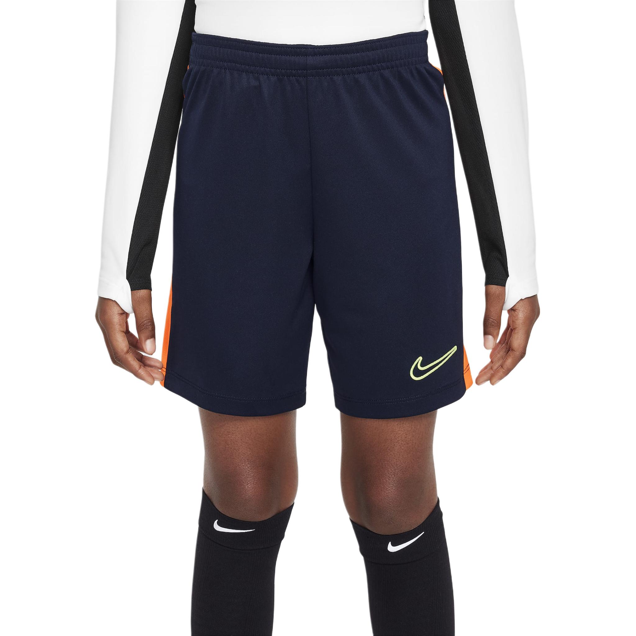 

Nike Детские шорты Dri FIT Academy23 от 3 до 7 лет, цвет обсидиан/насыщенный оранжевый/стиль Vortex