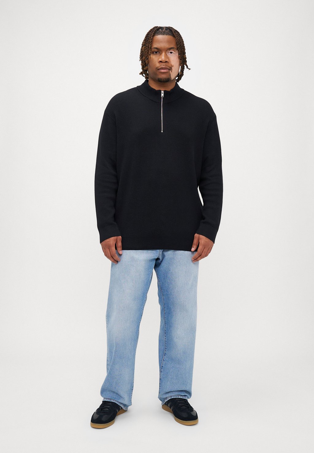 

Джемпер JJEPERFECT HALF ZIP Jack & Jones, черный