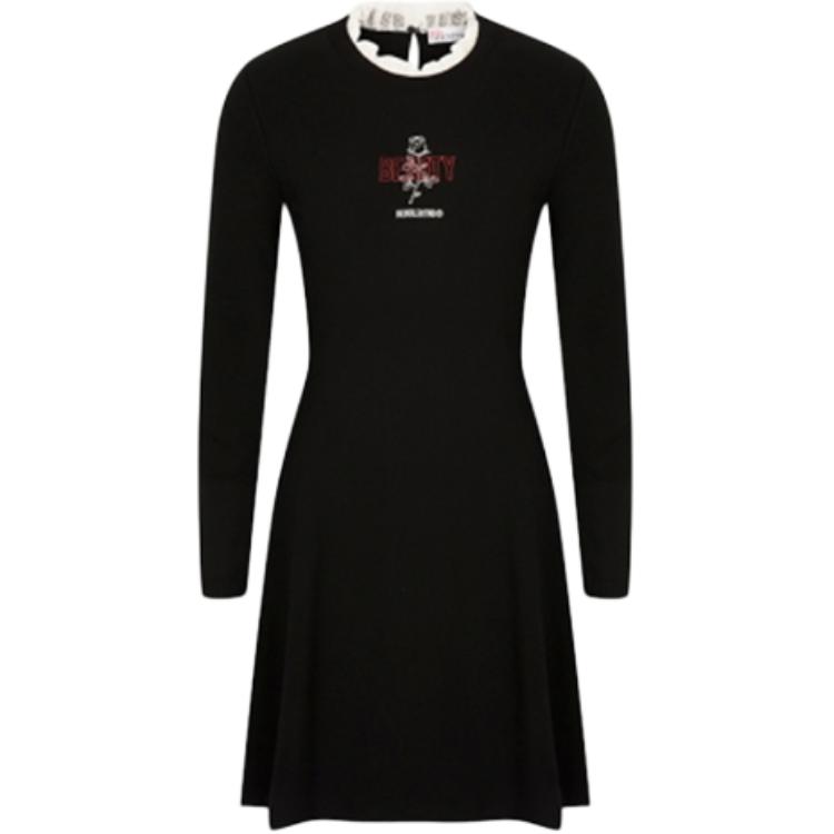 

Женское платье с длинными рукавами RED VALENTINO, черный