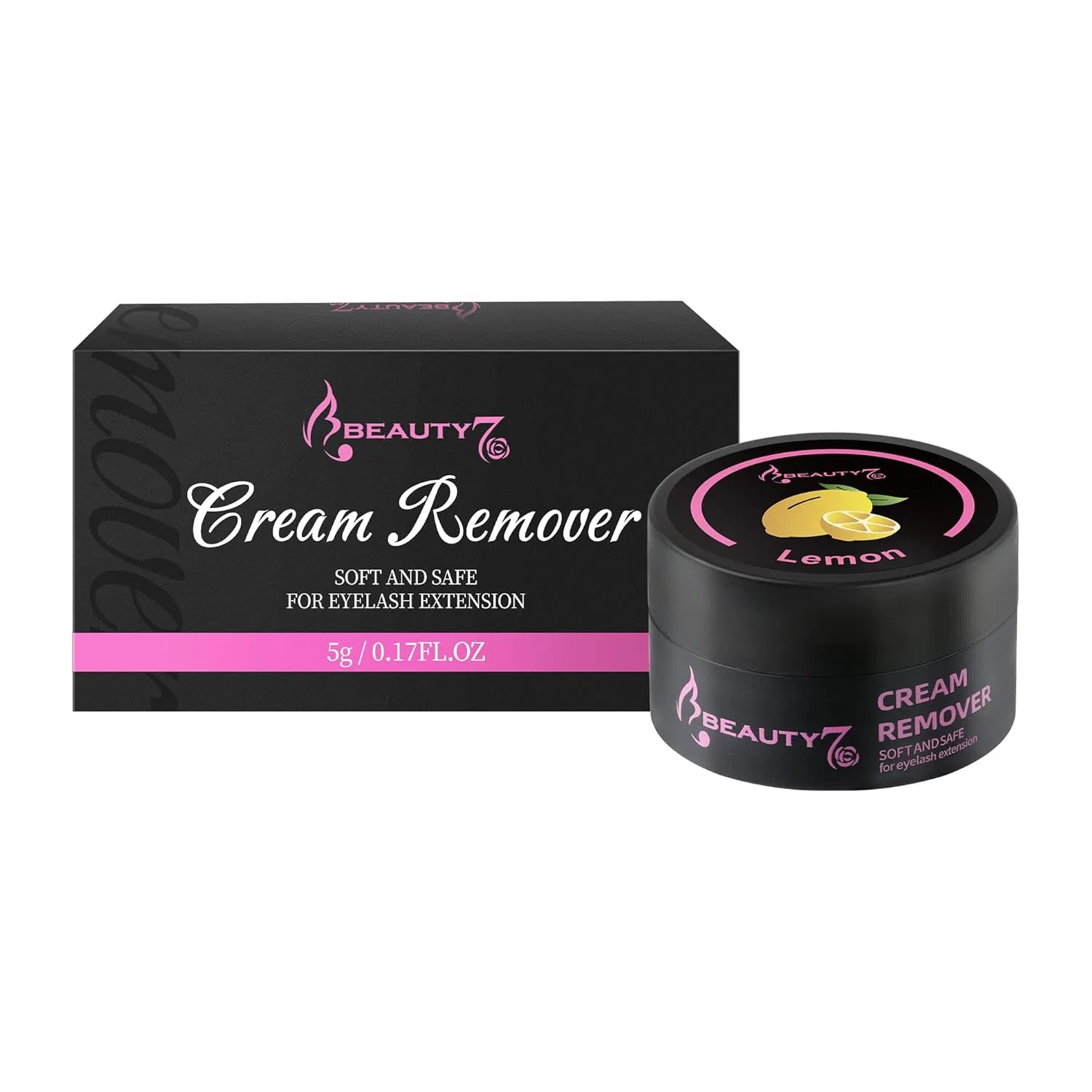 Крем для лица Beauty7 — Ремувер для снятия нарощенных ресниц , , лимон , Yellow, 5 мл