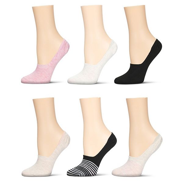 

6 пар женских носков с градиентными полосками и высоким голенищем Memoi