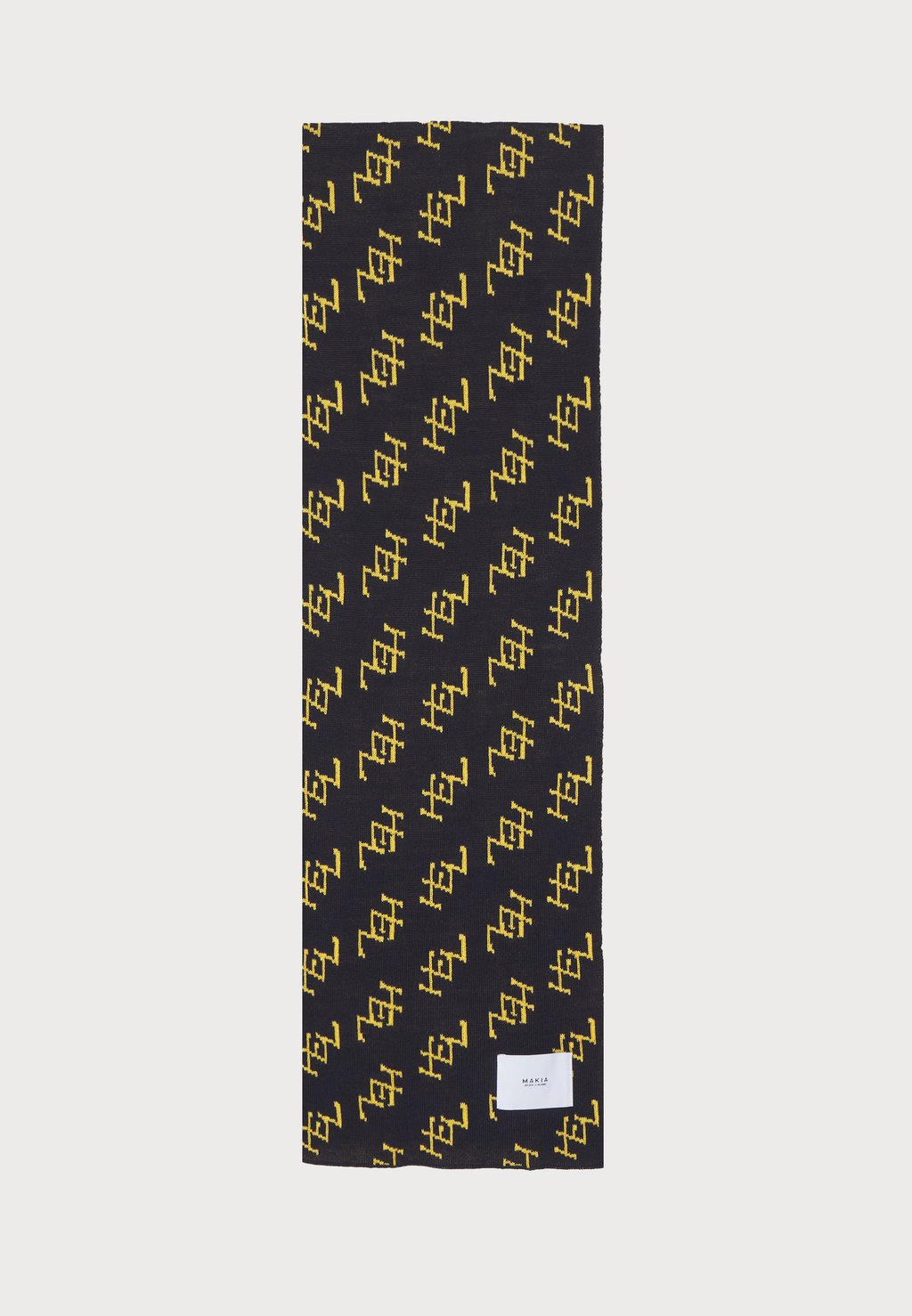 

Шарф MONOGRAM SCARF Makia, темно-синий