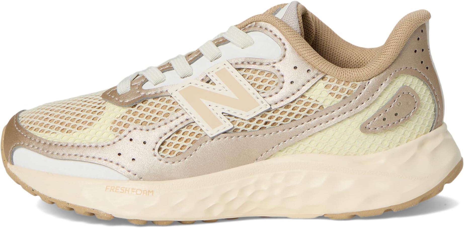 Кроссовки New Balance Kids Fresh Foam Arishi Lux Bungee Lace, цвет Angora/Incense — фото 4