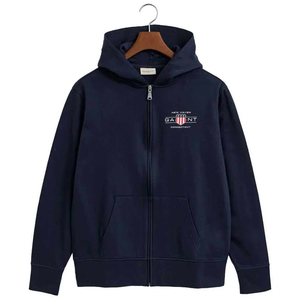 

Толстовка Gant Graphic 2044015 full zip, синий