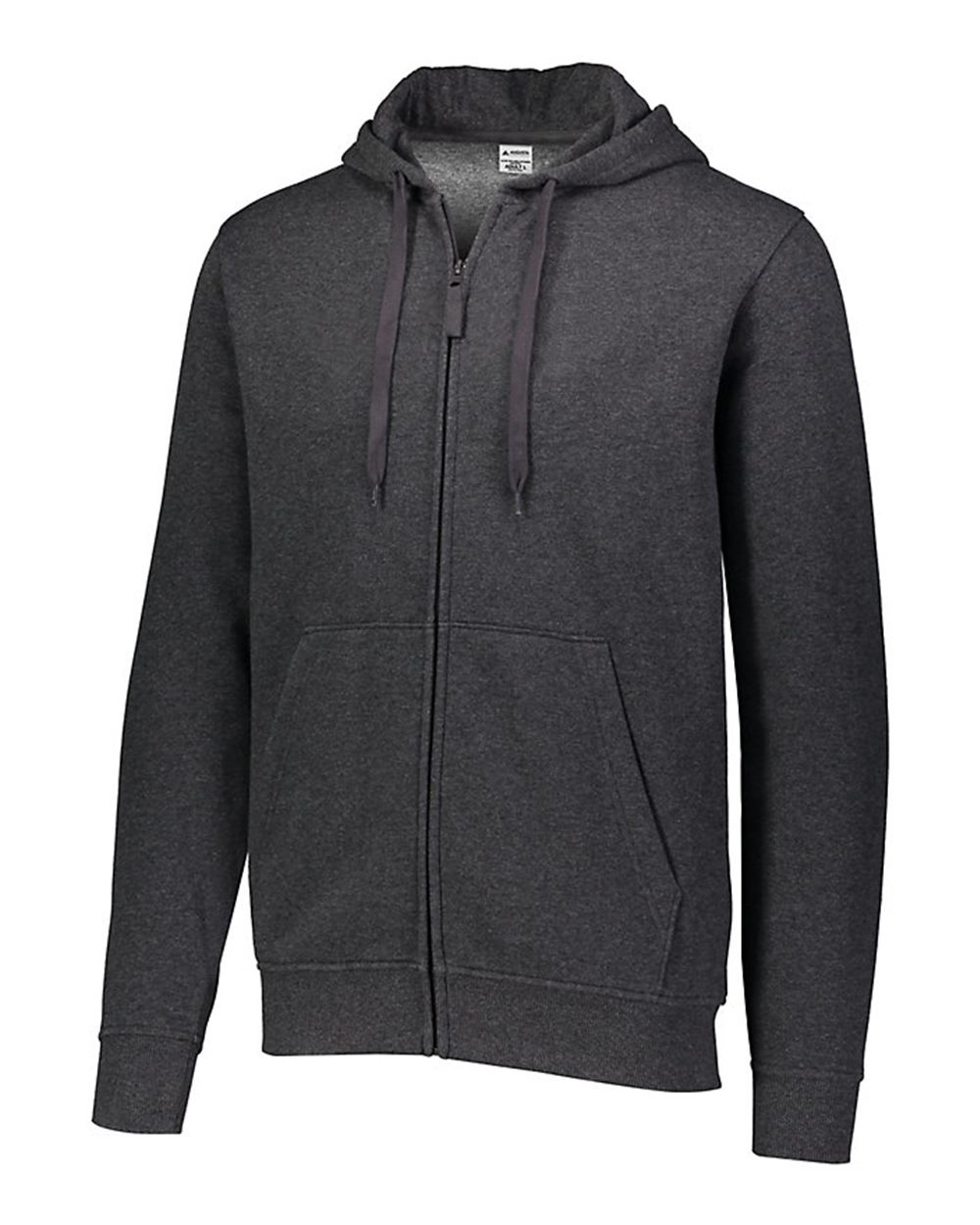 

Мужская толстовка с капюшоном из флиса 60/40 с застежкой-молнией Augusta Sportswear, цвет carbon heather