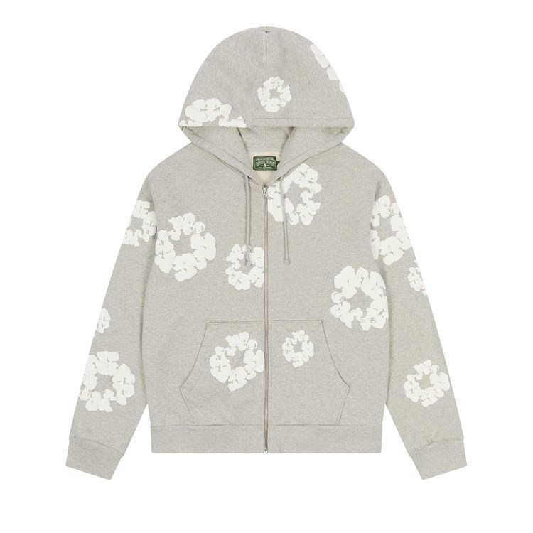 

Худи Denim Tears Cotton Wreath Zip Hoodie, Grey