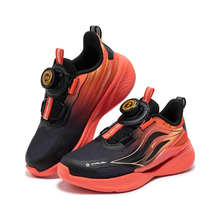 Кроссовки для бега для детей дошкольного возраста Xtep, цвет Black/brilliant crimson — фото 3