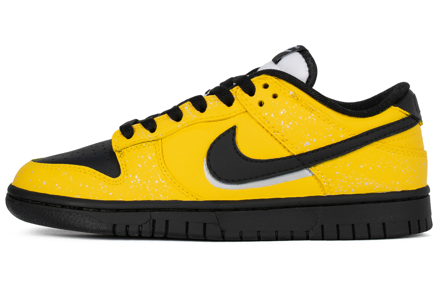 

Nike Кроссовки для скейтбординга мужские dunk warning ws устойчивые к истиранию низкие черный белый желтый