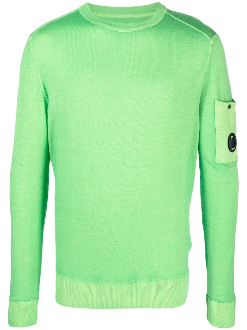 

Шерстяная толстовка с декором Lens C.P. Company, зеленый