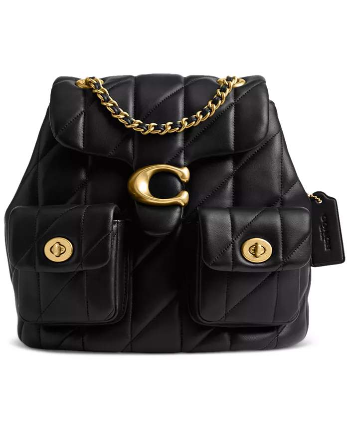 

Кожаный рюкзак Tabby COACH, черный