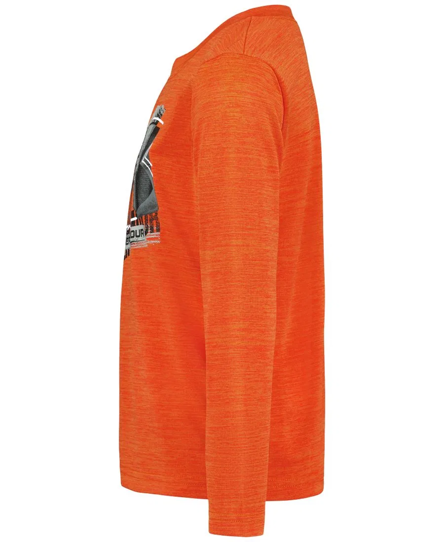 Футболка с длинным рукавом из полиэстера Under Armour, Outrangeous Orange — фото 3