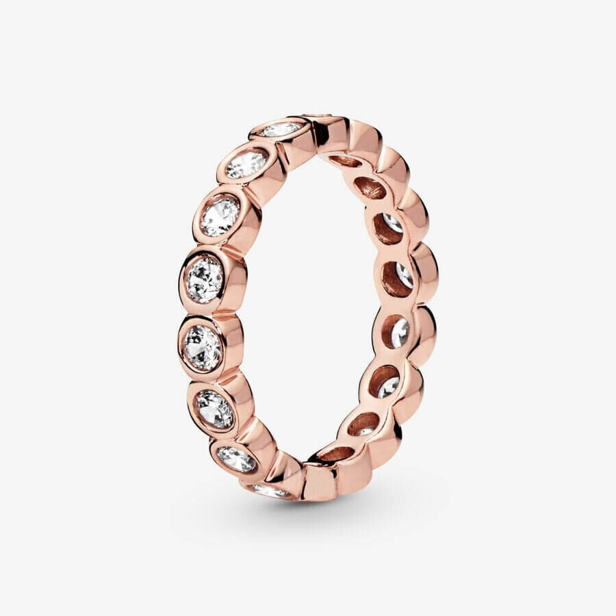 

Кольцо Pandora Timeless Band Of Stones, розовое золото