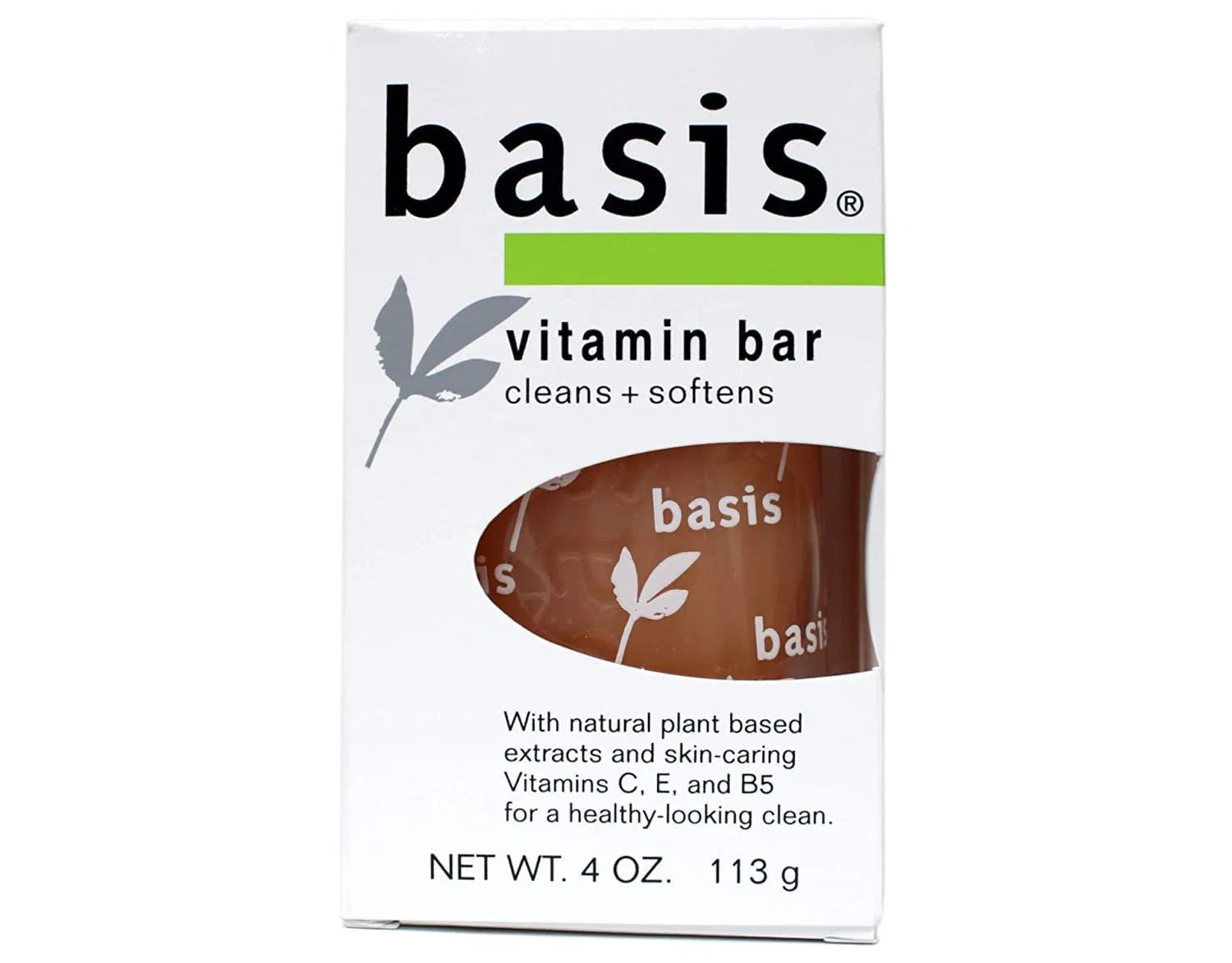 Мыло-бар Vitamin Bar Soap, BASIS, набор 5 шт, 4 oz
