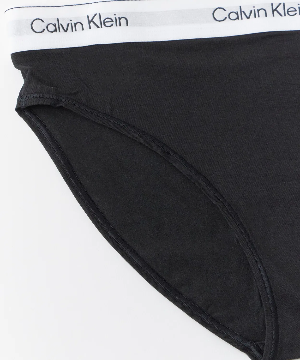 Женские трусы-бикини с высокой посадкой с принтом Icon Cotton Modal Calvin Klein, Black — фото 3