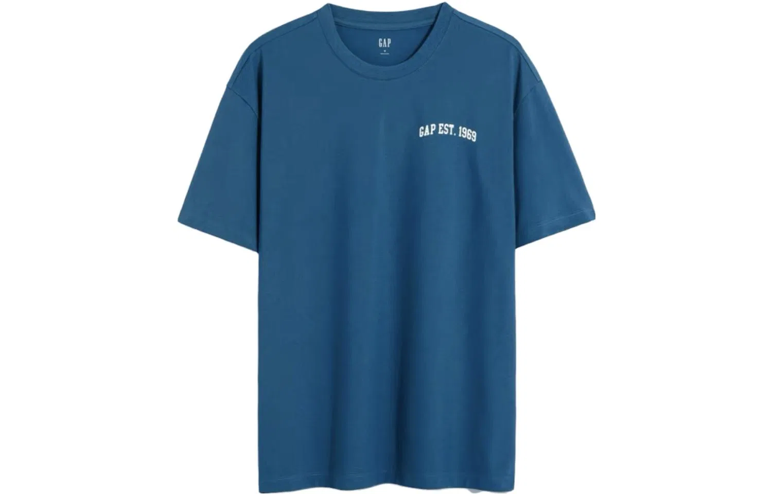 Мужская футболка с круглым вырезом прямого кроя GAP, Celestial Blue