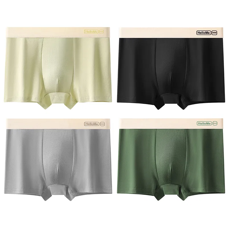 Детские трусы боксеры умеренные 4 пары, JBBCN, Khaki Green/Black/Wood Green/Brown — фото 3