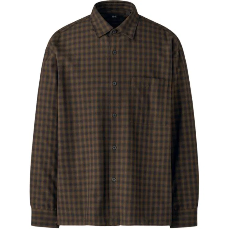 Рубашка мужская UNIQLO C Collection Shirts, Umber