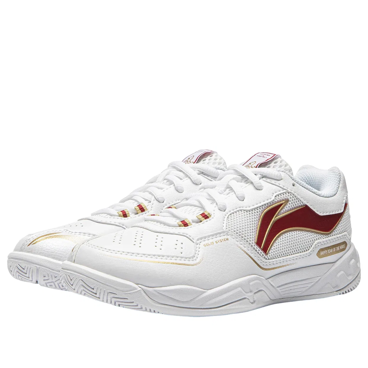 Детские кроссовки с сетчатым верхом Saga III Jr 'White' Li-Ning, белый — фото 3