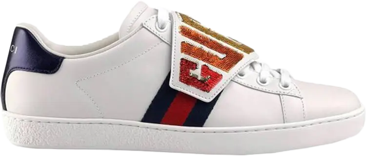 Кроссовки Gucci Wmns Ace Low Gucci Patch, белый
