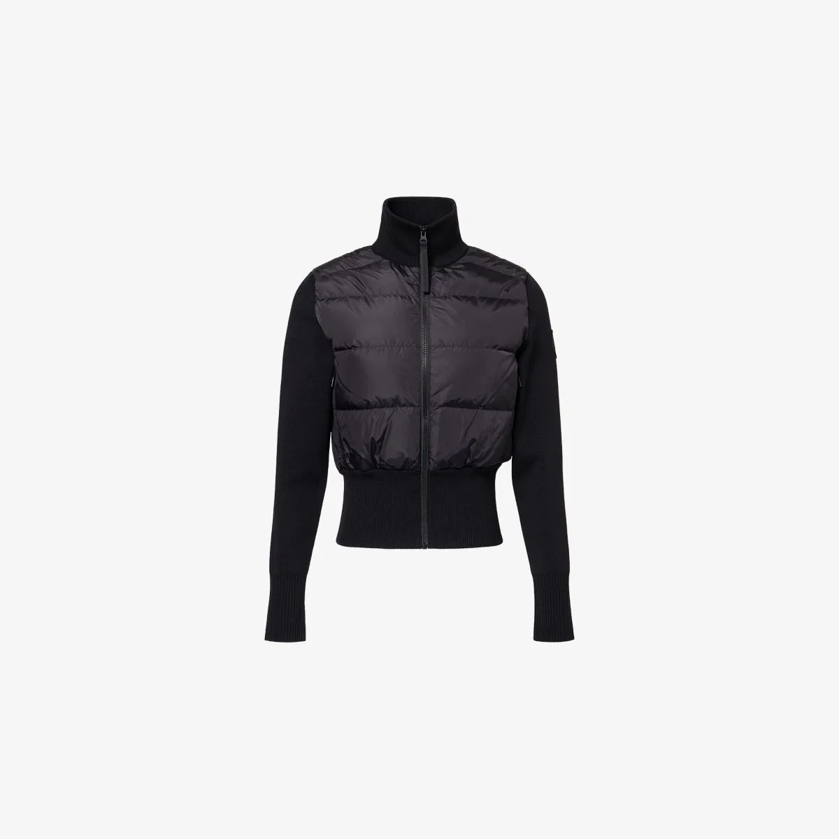 Нейлоновая куртка Hybridge с широкой стеганой отделкой Canada Goose, черный