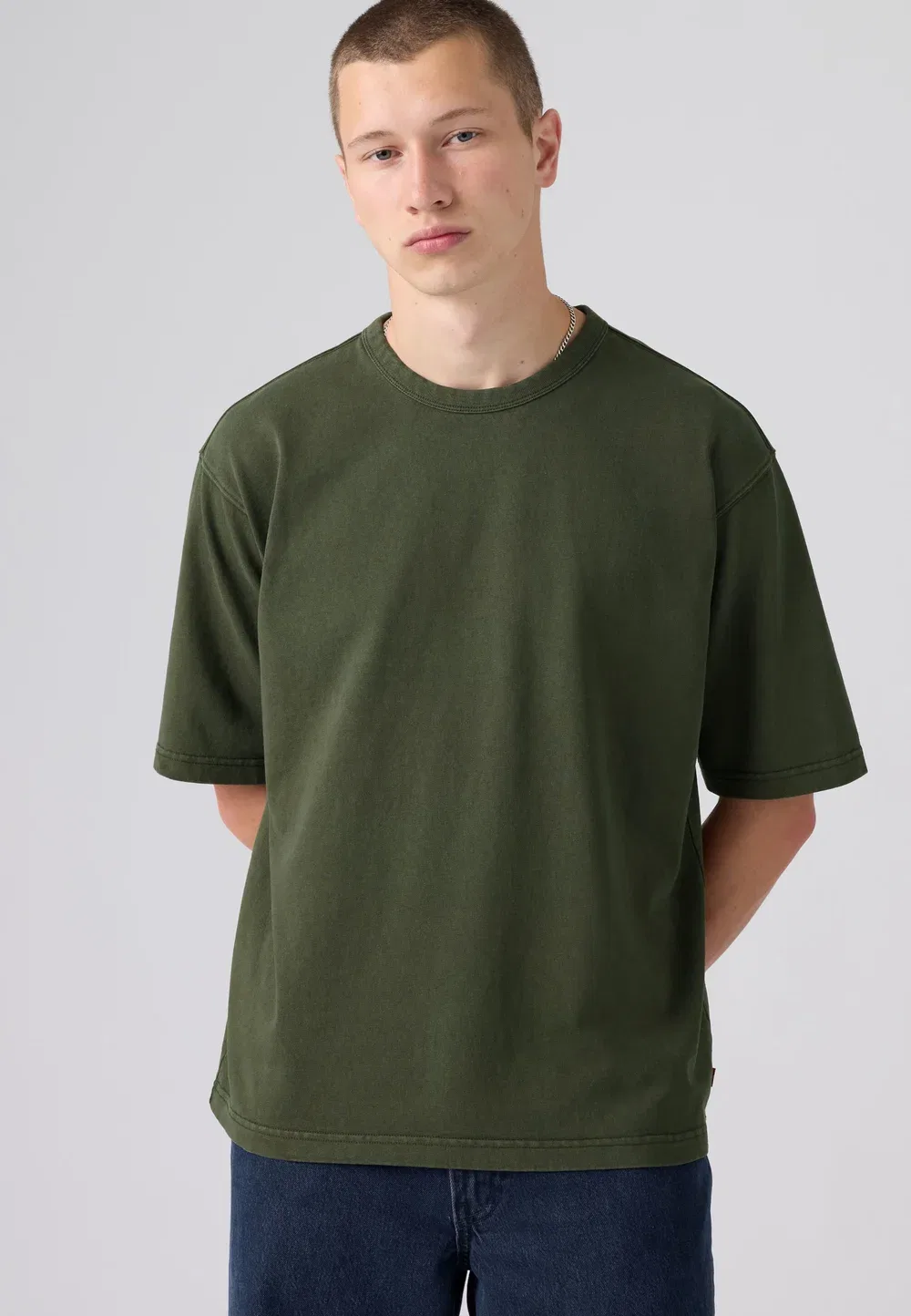 Плотная ткань - базовая футболка Levi'S, Garment Dye Rosin