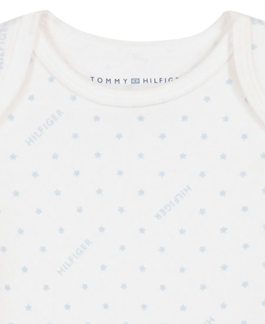 Комплект из 2 боди и брюк с логотипом Tommy Hilfiger, Blue/White — фото 4