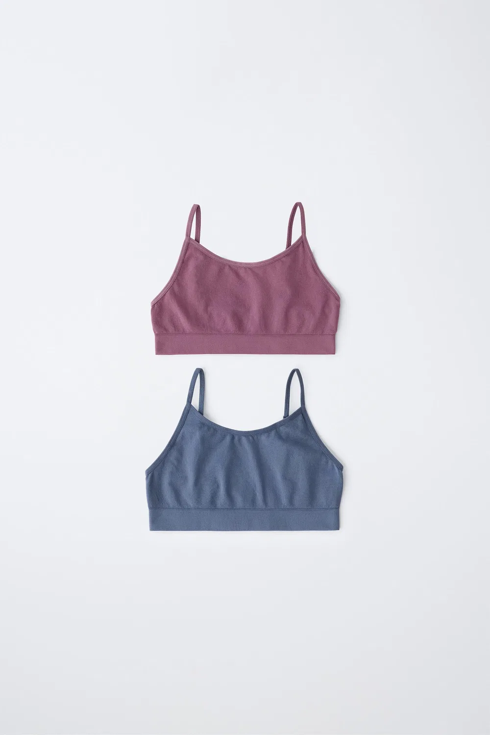 8-14 лет / Комплект из 2 бесшовных топов ZARA, Multicoloured