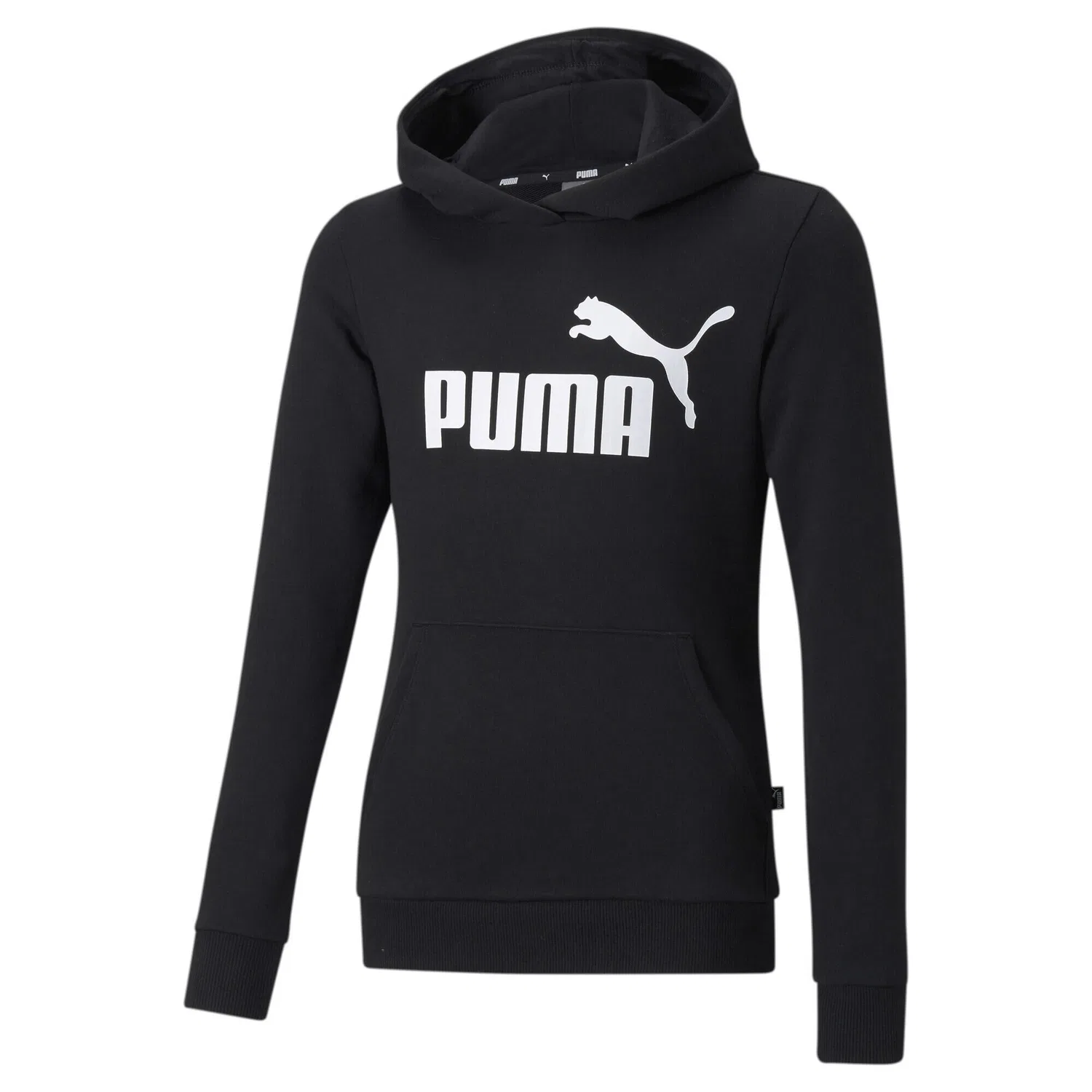 Детское худи с логотипом Essentials Logo Puma, Черный